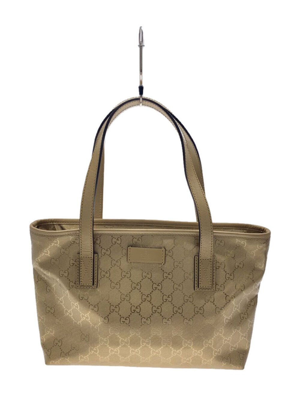Gucci GG Imprime tote bag canvas leather Gold